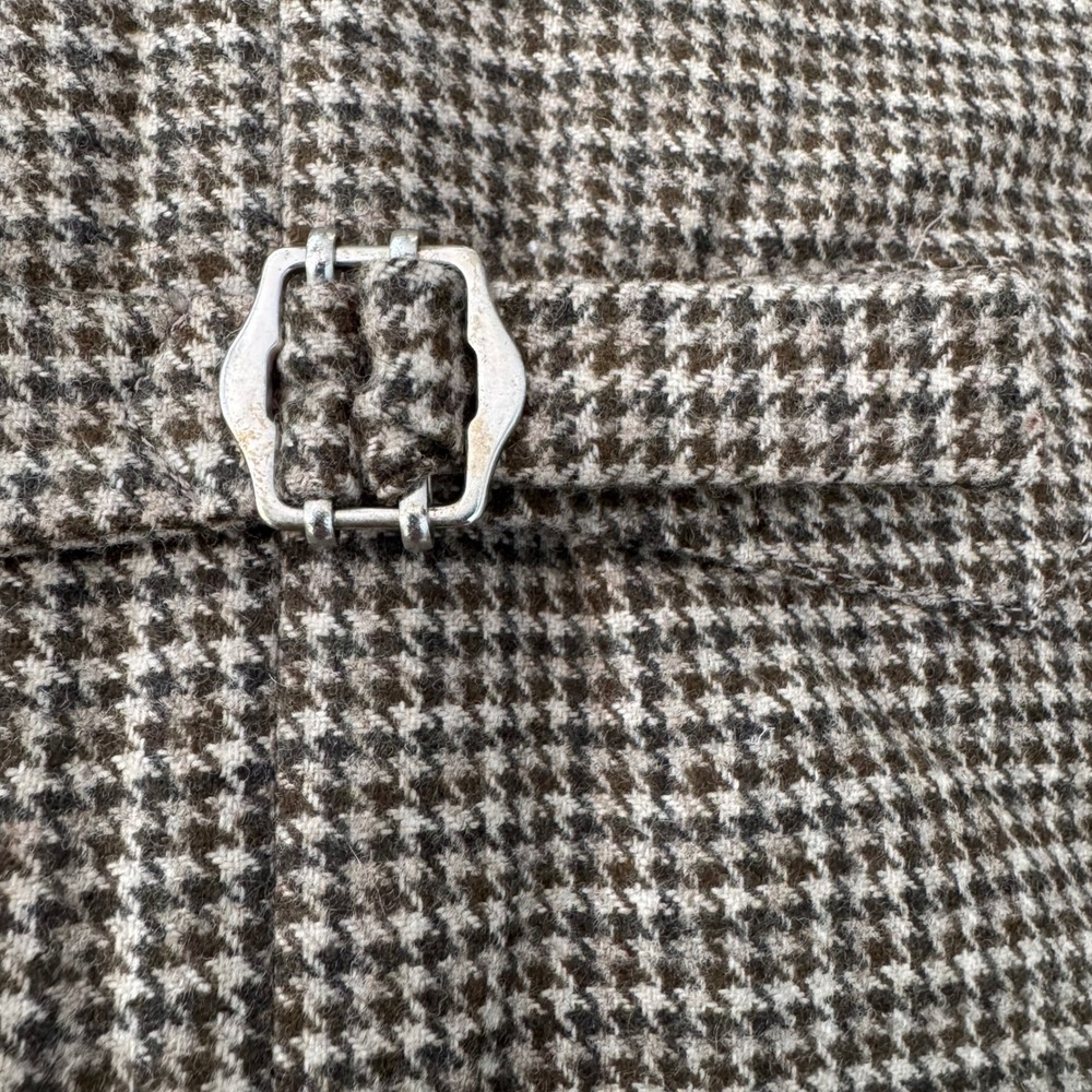 SuitSupply Chester Zip Vest Men L Brown Houndstooth Wool F.lli Ormezzano Italy - Picture 7 of 15